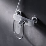 Am. pm - mitigeur douche chrome robinet douche main monté mur pour salle de bains mélangeur douche en ... Am. pm - mitigeur douche chrome robinet douche main monté mur pour salle de bains mélangeur douche en ...