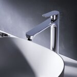 Am. pm - haut mitigeur vasque � poser mitiguer haut lavabo robinet salle bain chrome robinet de lavabo ...