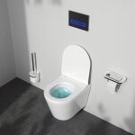 Am. pm - wc set pack wc b�ti - support + wc suspendu sans bride + abattant softclose + plaque chrome