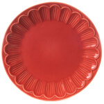 Amadeus - assiette � dessert p�tale corail (lot de 6)