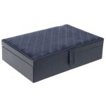 Amadeus - coffret de rangement 6 montres bleu