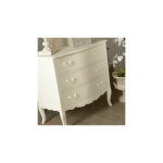 Commode 3 tiroirs en bois blanc - cheverny Commode 3 tiroirs en bois blanc - cheverny