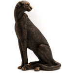 Amadeus - panthre en bronze tachete hauteur 41 cm