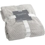 Amadeus - plaid damier 130 x 170 cm gris clair Amadeus - plaid damier 130 x 170 cm gris clair