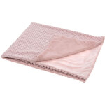 Plaid enfant rtro rose100x75 cm - amadeus