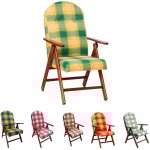 Amalfi fauteuil en bois maslegno fauteuil inclinable coussin rembourr� 108x65x60 couleur: vert