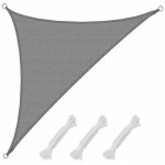 Amanka - voile d'ombrage uv 3x3x4, 25 hdpe triangle protection solaire toile jardin gris Amanka - voile d'ombrage uv 3x3x4, 25 hdpe triangle protection solaire toile jardin gris