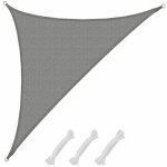 Amanka - voile d'ombrage uv 4, 2x4, 2x6 hdpe triangle protection solaire toile gris Amanka - voile d'ombrage uv 4, 2x4, 2x6 hdpe triangle protection solaire toile gris