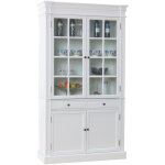 Ebuy24 - amaretta vitrines 2 portes, vieux blanc, vintage patin, largeur 110 cm, hauteur 200 cm.