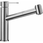 Blanco - ambis s - mitigeur d'vier avec douchette extractible, inox bross 523119