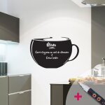 Ambiance - sticker - sticker ardoise tableau noir - stickers muraux adh�sif effa�able - grand caf� + ...