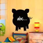 Ambiance - sticker - sticker ardoise tableau noir - stickers muraux adhsif effaable - silhouette petit ...