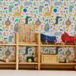 Ambiance - sticker - sticker effet papier peint - dans la jungle lointaine - 30x30cm Ambiance - sticker - sticker effet papier peint - dans la jungle lointaine - 30x30cm