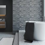 Ambiance - sticker - sticker effet papier peint - pierres de vend�e - 50x50cm