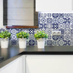 Ambiance - sticker - sticker mural carrelage adh�sif cuisine salle de bain - 16 stickers carrelages azulejos ...