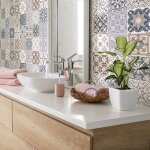 Ambiance - sticker - sticker mural carrelage adh�sif cuisine salle de bain - 24 stickers carreaux de ...