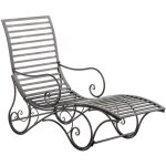Chaise longue de jardin amiens bronze