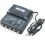 Hdsat - amplificateur antenne tv tnt 4 sorties ampli d'int�rieur 220v - gain 25db r�glable uhf vhf