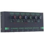 Amplificateur de casque 6 canaux - r�partiteur de son st�r�o 6 prises