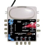 Amplificateur distributeur tv et fm - elap - 2 entr�es - 8 sorties - noir - professionnel