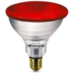 Ampoule halogne par38 ir 100w e27 230v rouge - philips