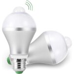 Ampoules led e27 pir d�tecteur de mouvement, 15w capteur intelligent de lumi�re 5700k auto on / off lot ...