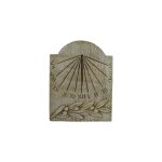 Cadran solaire branche dolivier en pierre reconstitue 39x50cm.