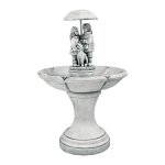 Anaparra - fontaine de jardin centrale en pierre reconstituée avec pompe à eau pareja 90x148cm. Anaparra - fontaine de jardin centrale en pierre reconstituée avec pompe à eau pareja 90x148cm.