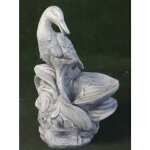 Anaparra - fontaine statue classique en pierre reconstitue canard 29x23x63cm.