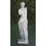 Anaparra - statue classique en pierre reconstitue vnus de milo 34x33x130cm.