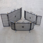 Fonderia bongiovanni - ancienne garde - corps en fer avec portes pliantes choisissez la taille: moyen ...