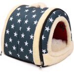 Ancous nid d'animal de compagnie et canap� - lit, maison de chat de chien pliable antid�rapante et hiver ...