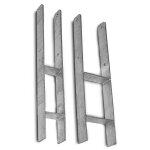Ancrage en h support de poteau ancrage de poteau galvanise  chaud 800 mm / 111 mm