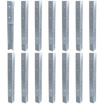 Wickey - ancrage au sol ancrage poteau solidlock - set de ancrages pour aire de jeux & portique balanoire, ...