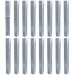 Wickey - ancrage au sol ancrage poteau solidlock - set de ancrages pour aire de jeux & portique balanoire, ...