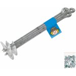 Wickey - ancrage de sol quicklock - montage sr dans le sol, galvanis  chaud, vis incluses, pour pavillons, ...