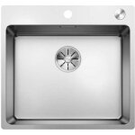 Blanco - andano 500 - �vier 54x50 cm avec commande excentrique pushcontrol, inox 525245