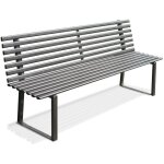 Andrys srl - andrys - banc d'extérieur au design moderne, avec quincaillerie et bouchons en pvc noirs, ... Andrys srl - andrys - banc d'extérieur au design moderne, avec quincaillerie et bouchons en pvc noirs, ...