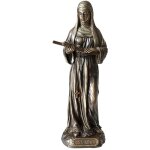 Phoenix import - statuette sainte rita de couleur bronze
