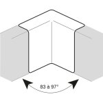 Hager - angle intérieur queraz enclipsage direct pour gbd(a)50085 ral 9016 blanc pure Hager - angle intérieur queraz enclipsage direct pour gbd(a)50085 ral 9016 blanc pure