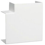 Angle plat blanc pour goulotte, h. 6. 3 x p. 4. 5 cm - tehalit