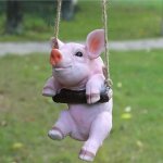 Animaux de statue de jardin oscillants, d�cor de figurines de jardin � suspendre amusantes, d�corations ...