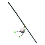 Animallparadise - 1 canne � p�che mishka souris avec grelot jouet pour chat couleurs al�atoires