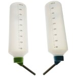 Animallparadise - un lot de deux biberons en plastique 450ml pour chinchillas, lapins couleurs alatoires. ...