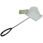 Animallparadise - epuisette filet blanc, maille fine, 15 cm x 13 x 40 cm, aquarium