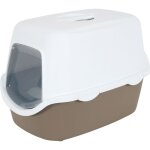 Animallparadise - maison de toilette cathy filtre taupe 40 x 56 x h40 cm pour chat