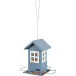 Animallparadise - mangeoire maisonnette bleu 4 fen�tres, pour graines oiseaux.