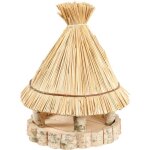 Animallparadise - mangeoire paillote ronde �31 cm hauteur 47 cm, pour oiseaux
