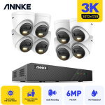 Annke - 5mp kit cam�ra de surveillance intelligente double lumi�re vision nocturne kit de vid�osurveillance ...