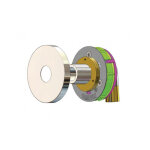 Anquier - sortie cloison starfix mono cuivre 14 et 16 - m 3 / 4 rglable avec rosace inox